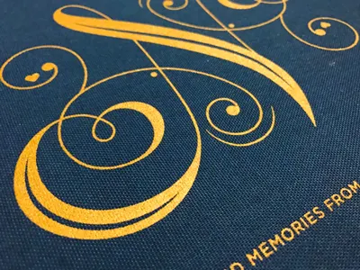Remembering Nora book cover bookmaking dropcap illustration lettering n screen printing