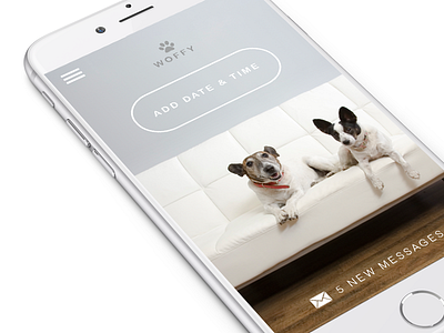 Mobile ui design "Woffy" design mobile pet app ui ux