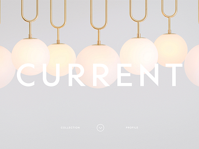 Current Collection collection current design light website