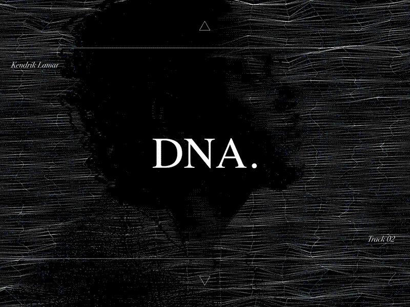 Damn Visual | DNA. album art damn dna kendrick lamar layers motion