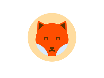 Happy Fox animal fox happy icon illustration joy vector