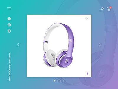 Headphone Ui beats color gradient headphone light ui ux wireless