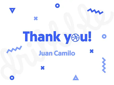 Thank you | Debut Shot debut first shot flat shapes thank you thanks