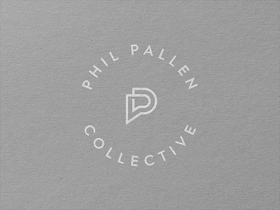 Phil Pallen conversation bubble logo mark monogram pp stamp