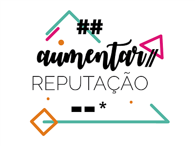 Aumentar reputação colorful inspiration phrase type