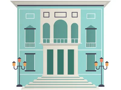 Theater of the Phoenix architecture building illustration italy opera phoenix theater venice