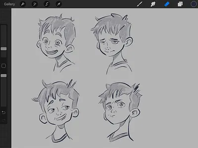 WIP - Rough Sketches - Expressions expressions facial expressions illustration sketch