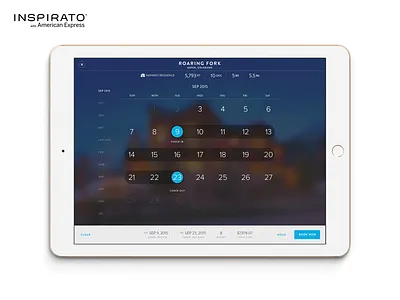 iPad App - Calendar View app calendar ios ipad vacation