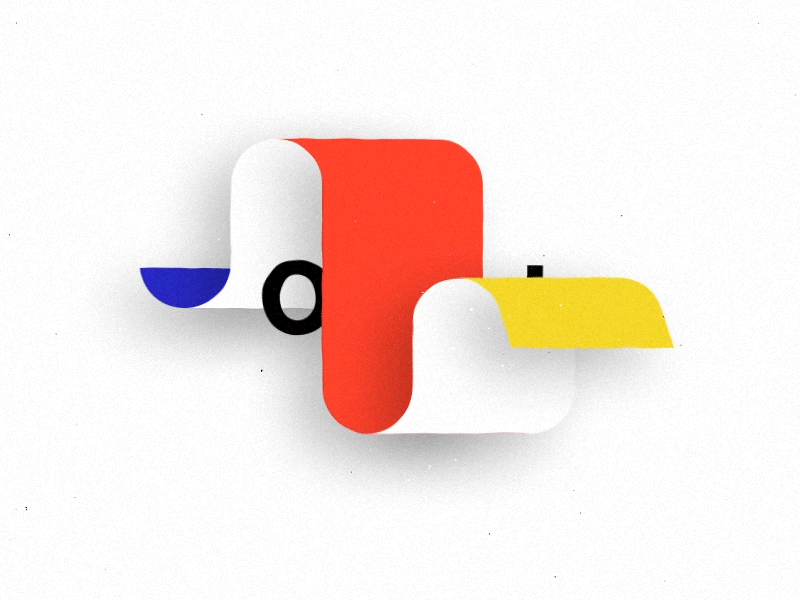 Offset animation bauhaus boiling cmyk destjil motion design motion graphic offset typography