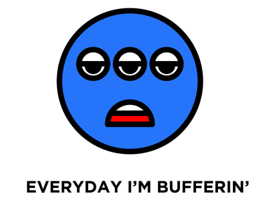 Bufferin' gif icon illustration