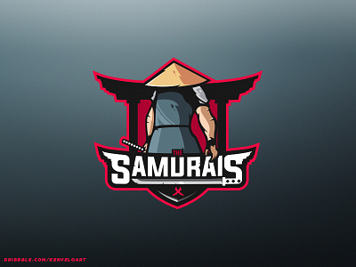 The Samurais Pre-Made Mascot (For Sale) branding esports for sale kenveloart logo mascot pre made samurai