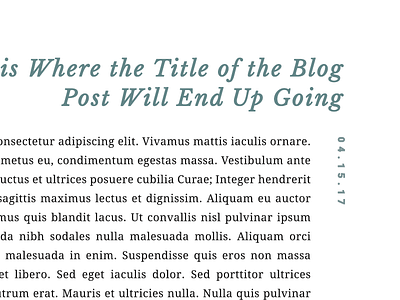 Karthika Gupta Blog Post Layout blog layout website website design