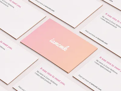 iamcmk card design brand business card graphic logo