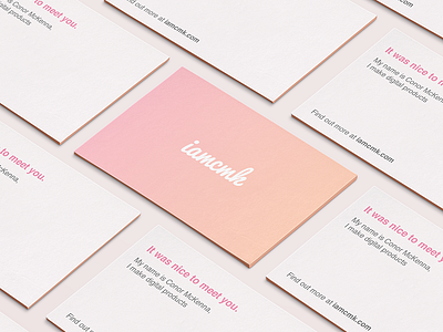 iamcmk card design brand business card graphic logo