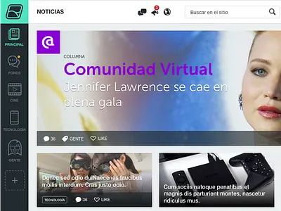 Relax home page icons web design