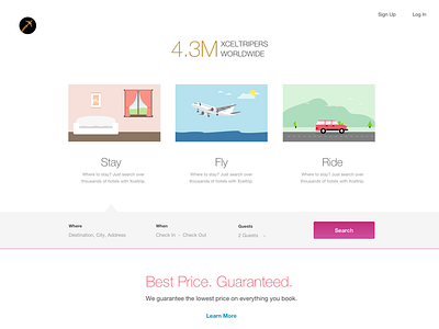 Xceltrip New UI booking travel xceltrip