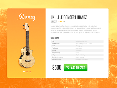 Not Daily UI - Product Page figma product ui ukulele