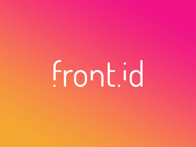 Front Id Branding brand branding drupal logo logotype typography