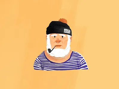 Sailor Portrait4 brush digital illustration me painting pencil photoshop sailor sea texture wacom