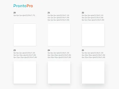 Z levels box card css elevation guidelines material rules shadows ui web z