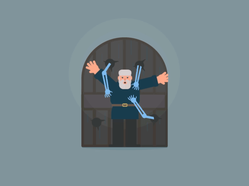 Day 8 - Entrance challenge daily dead door entrance evil game of thrones gif hodor sad skeleton