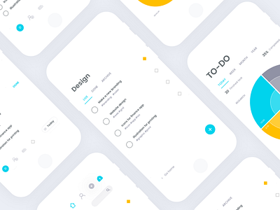 #3 Invisible series -TO DO app colourful font fresh ios johnyvino minimal mobile spacing todo travrel ui ux