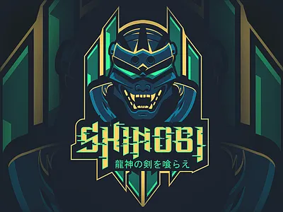 Cyberpunk Shinobi Mascot cyberpunk esport futuristic gaming illustration illustrator mascot ninja shinobi warrior