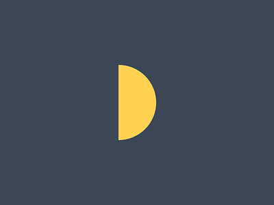 Yellow Half Circle circle dark half minimal shape yellow