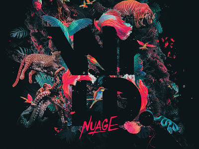 Nuage - WILD - LP Cover jungle label record tropical underwater vibes wild