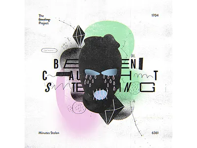 1704 abstract collage design everyday experimental graphic design illustration poster print the stealing project