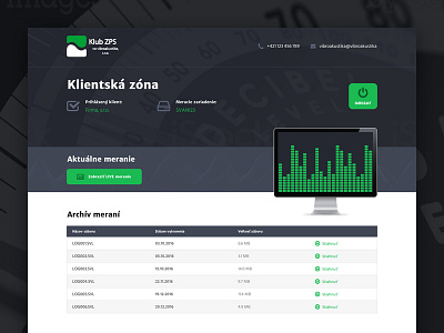 Vibroakustika dark green sound vibration web webdesign