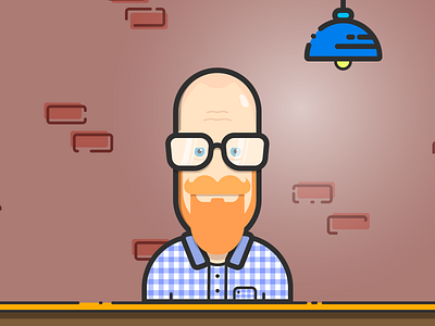 My Logo and Avatar avatar bald beard logo me