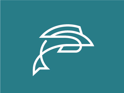 Fish logo dolphin fish food logo sea shark sushi