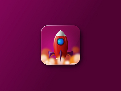 Rocket 3D Icon App and Tutorial. 3d icon app icon icon app icon design illustrator logo rocket rocket design tutorial video youtube