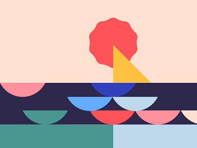 Testing patterns branding circle color color scheme colour geometry minimal palette pattern sea ship