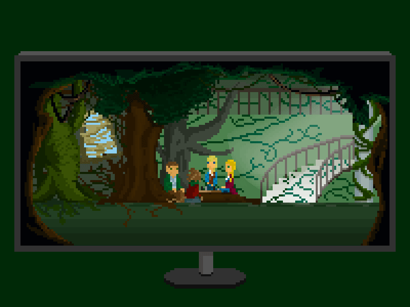 [Jumanji - Boardgames and monkeys] boardgame jumanji movies pixel pixelart