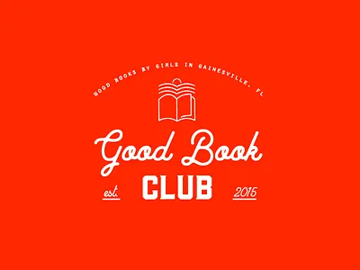 Good Book Club (One Color) club florida open book sunrise waves