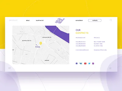 User interface of travel website illustration travel ui web