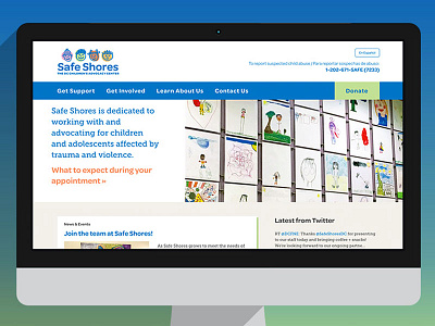 Safe Shores DC Redesign non profit redesign website