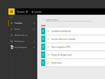 Power BI Interim navigation test bi design microsoft navigation power power bi product ui