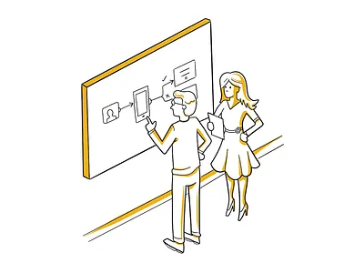 Education Experts Illustration design graphics illustration isomorphic outlines