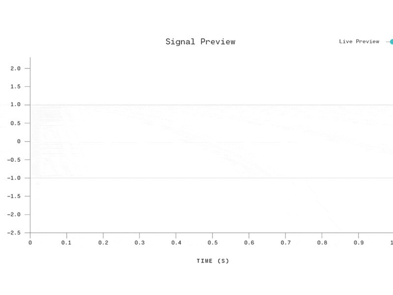 Waveform app audio chart interface sound wave