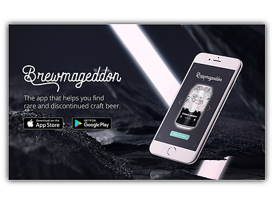 #003 - Landing Page app armageddon beer brewmageddon creature comforts dailyui landing page ui ux