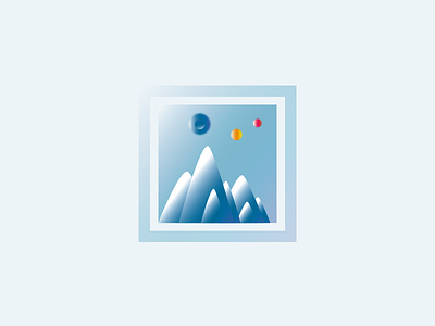 Digital stamp digital frame mountains stamp