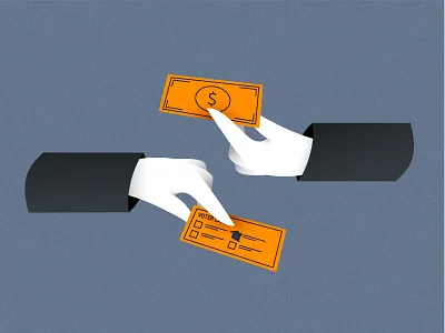 Taxes & Votes design editorial illustration political texture vector