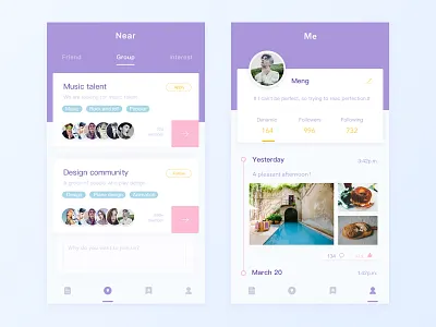 color color friends social ui ux