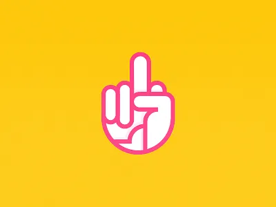 The Finger finger geometric hand illustration line the