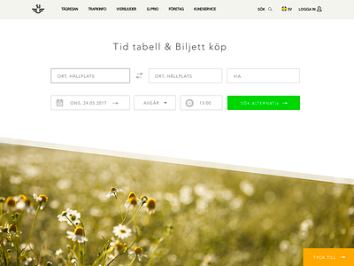 Swedish Railways Search Re-design re design search ui trains ui ux