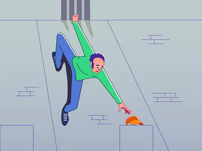 Awful haircut character illustartion