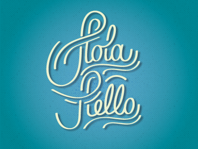 Holahello handwriting typography